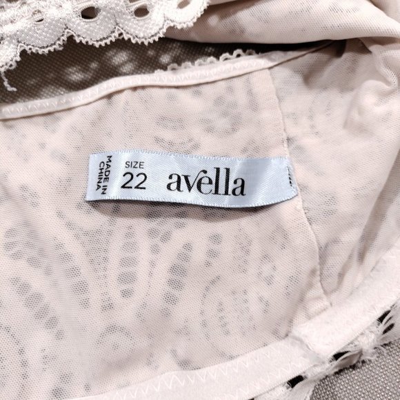 4/$20 Avella Lace Bralatte 22 Unpadded Full Coverage Bra Champagne Beige Ivory - Picture 3 of 4
